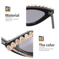 thumbnail image 3 of BEADCEST Trendy Sunglasses Para Mujer Con De Ojos De Y Acabado Delicado Multicolor, 3 of 7