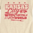 thumbnail image 3 of Instant Message - Kansas City BBQ - Youth Girls Fitted Short Sleeve T-Shirt, 3 of 6