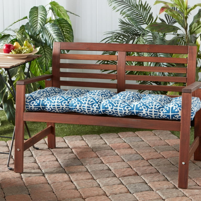 Greendale Home Fashions Asbury Park 51 x 18 in. Outdoor Reversible Tufted Bench Cushion Walmart