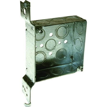 Raco 8196 4in Sq Box/Bracket1-1/2in Deep