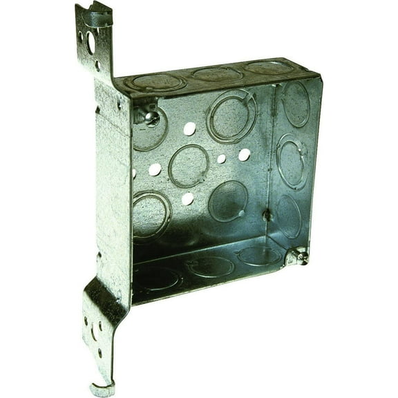 Raco 8196 4in Sq Box/Bracket1-1/2in Deep