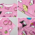 thumbnail image 6 of Hello Kitty Nightgowns for Women Short Sleeve Night Gown Soft Sleep Shirts Women's Sleepwear Print Sleep Dress, 6 of 7