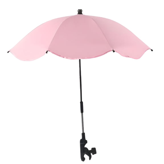 GASTROPOD Clip on Umbrella Parasol Waterproof Multifunctional Plant Shade Beach Chair Umbrella for Outdoor Summer Travel Camping,Beach Umbrella,Pink Umbrella