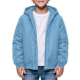 thumbnail image 5 of BFHHYA Boys Winter Coat Teens Youth Casual Zip up Quilted Jackets Windproof Windbreaker Kids Long Sleeve Hooded Outwear with Pockets 5-16 Years, 5 of 8