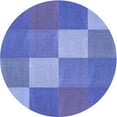 thumbnail image 1 of Ahgly Tapis Rond Lavable en Machine Intérieur Transitionnel Bleu Ciel, 5 Pieds Rond, 1 of 7