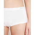 thumbnail image 2 of Boody Organic Bamboo Ecowear Women Boyleg Briefs, White, x-Small - 2 Pack, 2 of 7