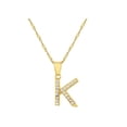 thumbnail image 1 of Collar Gargantilla Letra K Horoz Oro 10K 45cm, 1 of 4