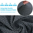 thumbnail image 4 of Stretch 2-Piece Elegant Pure Color Wing Chair Slipcover , Machine Washable Jacquard Knitted Fabric, 4 of 10