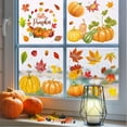 thumbnail image 3 of 9 Sheets Thanksgiving Day Decorations Window Clings Stickers Fall Maple Gnome Yellow Halloween Pumpking Window Decals Stickers for Thanksgiving Fall Halloween Party Ornaments, 3 of 7