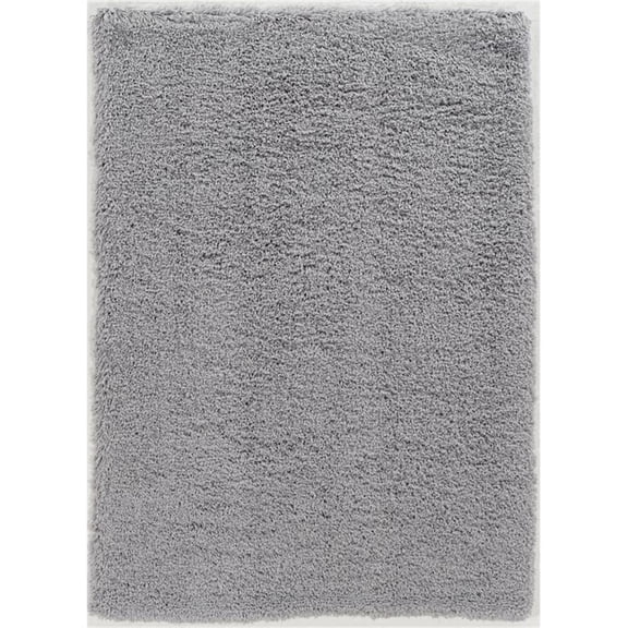 Riverbay Furniture 8' x 10' Shag Area Rug in Gray