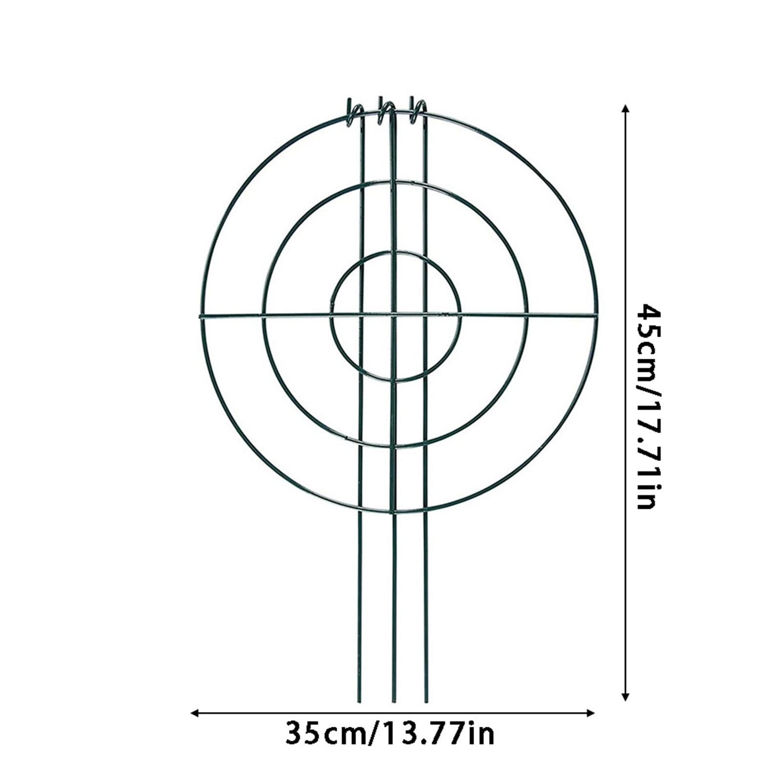 Peony Support Cage, Plant Flower Stake, Garden Plant Support, Horticultural Stake, For Peonies, Tomatoes, Climbing Vegetables Two Styles(B-14In)