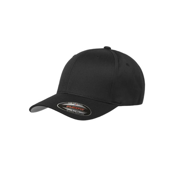 Flexfit 6277 Wooly Combed Twill Cap Black