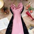 thumbnail image 2 of Wensltd Womens Lace Cami Nightgown Deep V Neck Short Sleep Dress Soft Breathable Summer Sleeveless Sleepwear, 2 of 8