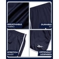 thumbnail image 3 of Shorts de básquet para niño Reebok talla 10-12 azul marino y blanco, 3 of 7