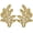 Gold, variant on ABPETE 1 Pair Green Leaf Rhinestones Applique, Handmade Crystal Beaded Rosemary Iron on Patches for Bridal Dress Jeans Hat Bag Jacket Embellishment,Bedazzling Gems for Craft(Emerald)
