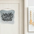 thumbnail image 3 of (3 pack) On the Surface Scallop Tin Wall Silver Plaque, Farmhouse Wall Décor, Galvanized Hanging Wall Sign, 3 of 6