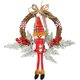 thumbnail image 1 of Corona De Navidad, Decoración De Puerta De Muñeco De Nieve Colgante Decoración De Corona De Árbol De Navidad Al Aire Libre para Su Puerta, Pared O Ventana Chimenea Pared Ratán, 1 of 5