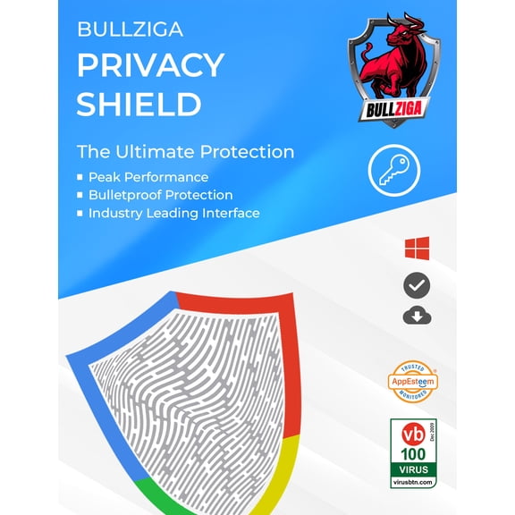 BullZIGA Privacy shield Software for Windows/Android 1 Year | 3 Device