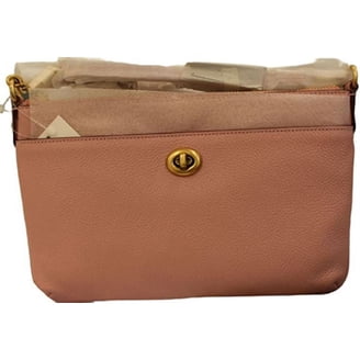 COACH Womens Coated Canvas Signature Slim Turnlock Crossbody B4
