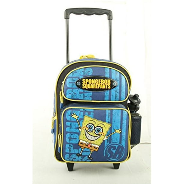 SpongeBob SquarePants SpongeBob Squarepants Rolling Backpack with FREE water bottle Walmart