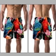 thumbnail image 3 of luoweisi Men's Beach Shorts Quick Dry Swim Trunks with Mesh Lining Parrot XL, 3 of 5