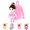 Pink Ballet, variant on Toddler Doll for Kindergarten Soft Plush Curly Hair Girl Ballerina Doll Pocket Pink 9"