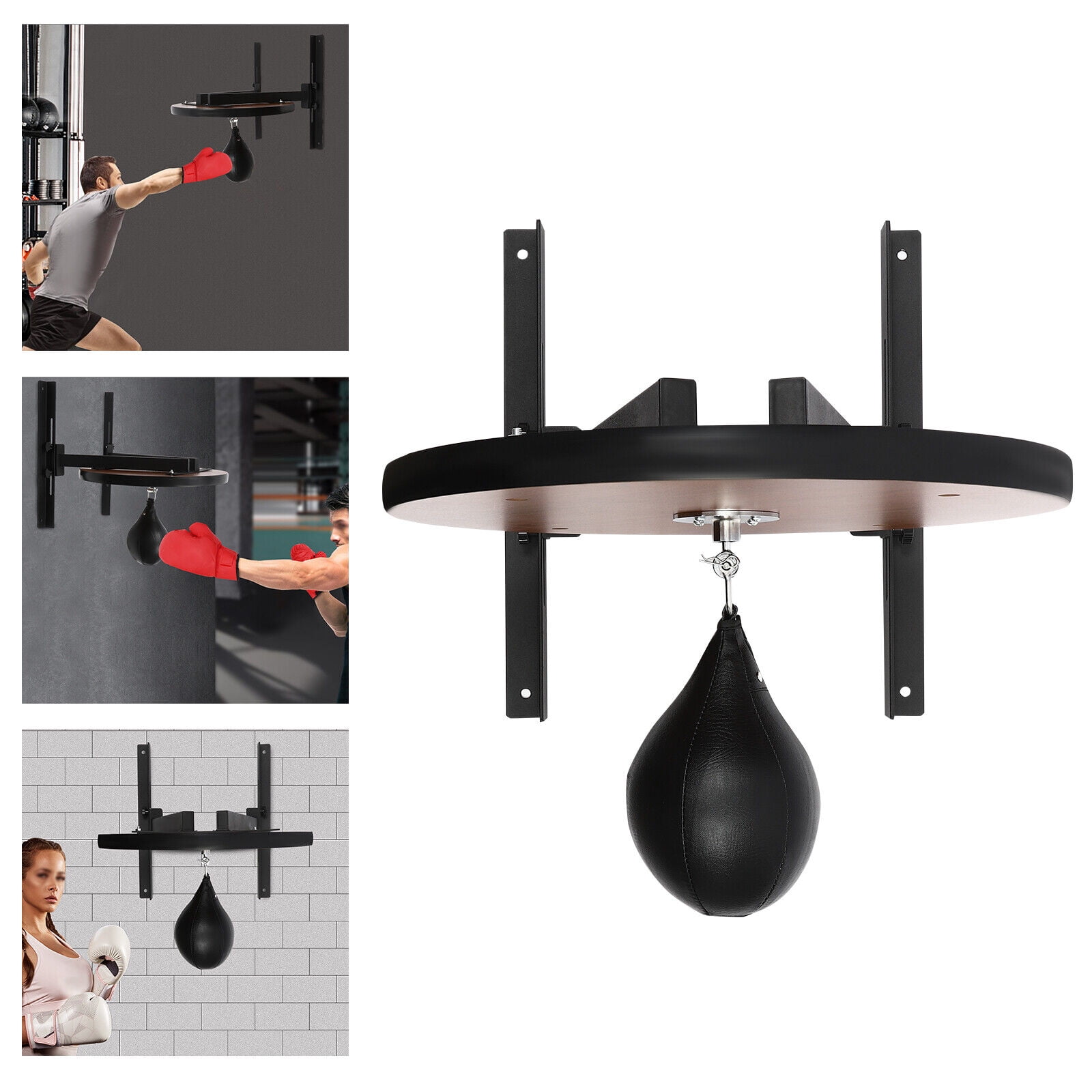 Speed Bag Platform Kit, Heavy Duty Boxing Training Equipment, Wall Mount Adjustable Speed Bag Set for Reflex & Coordination