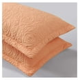 thumbnail image 4 of 2-Piece Embroidered Pillow Shams, Decorative Microfiber Pillow Covers Set (Peach Fuzz, Standard), 4 of 6
