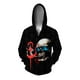 thumbnail image 3 of Sudadera con capucha y estampado de calaveras, cómoda y elegante, nueva, con cremallera, moderna y versátil, para hombre, 3 of 5