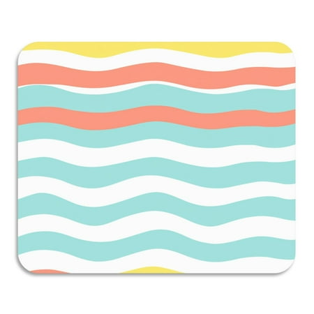 

Colorful Wavy Striped Pattern Diatomaceous Earth Water Absorbent Mat Anti-Slip Rubber Backing 15.7 x 11.8