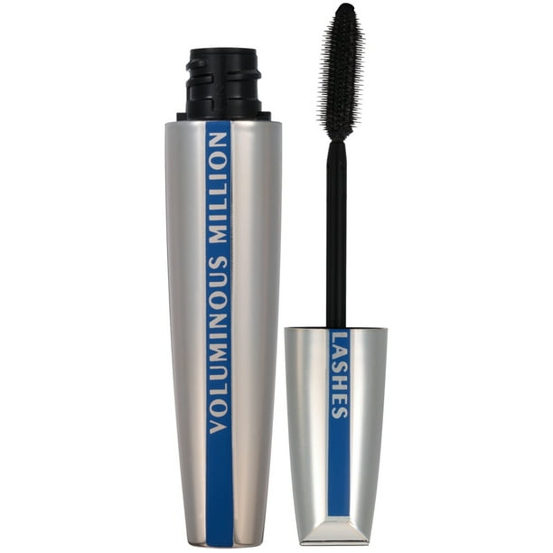 L'Oreal Paris Voluminous Million Lashes Waterproof Mascara, Black, 0.32