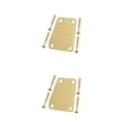 thumbnail image 2 of QualitChoice Electric Guitar Neck Plate Solid Color Replace Component Metal Guitars Board Music Instrument Accessory with Screws Golden 2Set, 2 of 6