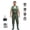 Green, variant on GIEESHIELD Waterproof Bootfoot Chest Waders for Men and Women, Lightweight 2-Ply Nylon/PVC Fishing & Hunting Waders with Boot Hanger - Green (Green, 11)