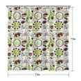 thumbnail image 5 of Green Football Monogram Pattern Shower Curtain 72"x72" ,Bathroom Decorative Shower Curtains Set with 12 Hooks,Modern Waterproof Washable Shower Curtain, 5 of 6