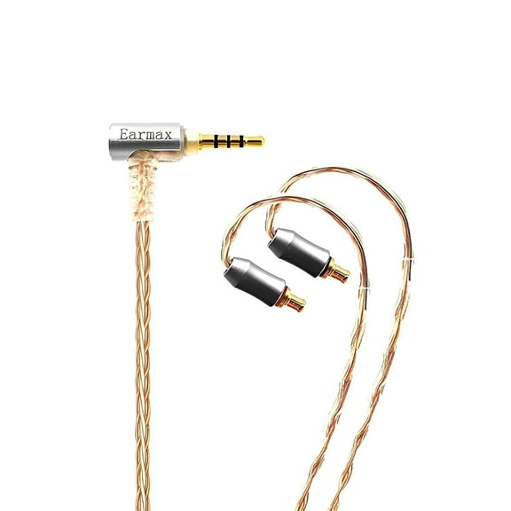8-Strand Silver Plated 2.5 4.4mm Balanced Cable to A2DC Connector Compatible with Audio-Technica LS50 70 E40 E50 E70 LS200 300 400 Earphones