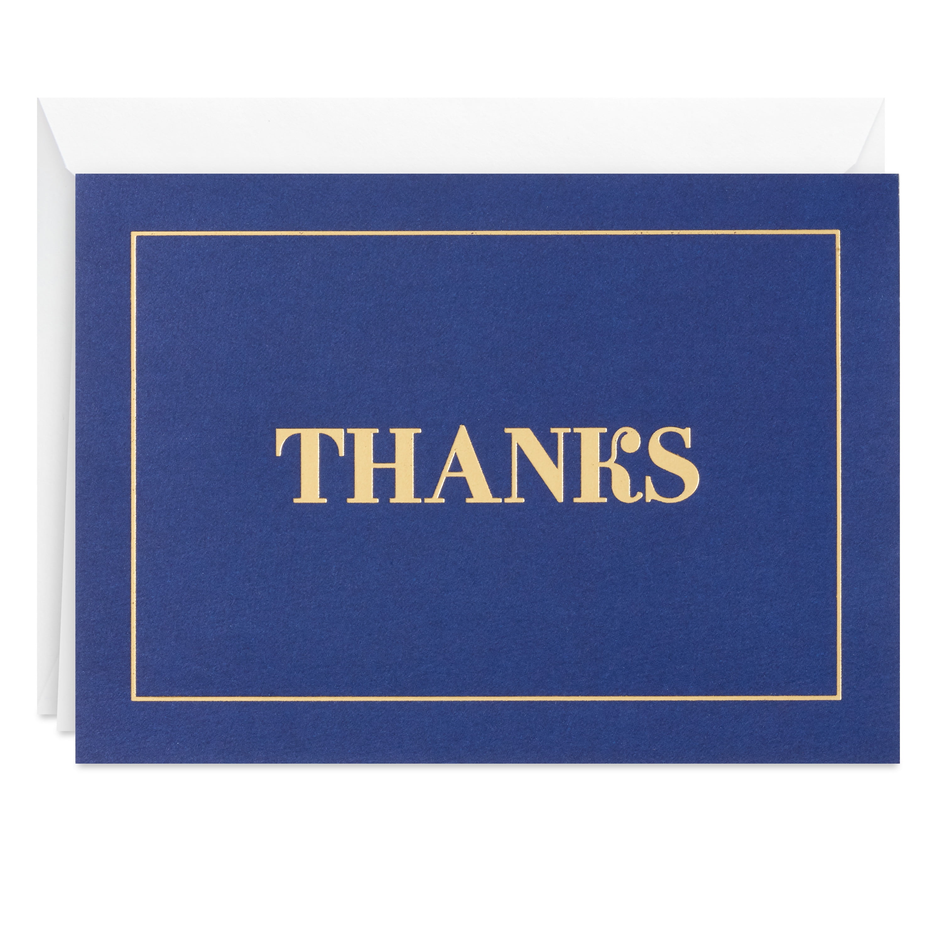 Hallmark Blank ThankYou Notes, Navy and Gold, 10 ct.