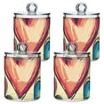 thumbnail image 2 of High-value clear storage jars keep life organized and within reach! Colorful Hearts Pattern, 2 of 7