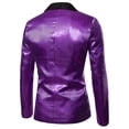 thumbnail image 4 of Mens Blazers and Sport Coats RYDCOT Men's Autumn and Winter Personality Sequins Casual Suit Jacket Purple 8(L), 4 of 4