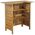 thumbnail image 3 of vidaXL 5 Piece Patio Bar Set Solid Wood Acacia, 3 of 9