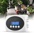 thumbnail image 1 of Riwcyla 3W Solar Automatic Watering Device Dual Pump Timed Irrigator for 15 Pots LCD Display USB/Solar Panel Powered Drip Irrigation Kits 10m Tube Length for Flowers Plants, 1 of 6