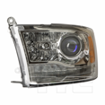thumbnail image 3 of For Ram 1500 / 2500 / 3500 Headlight 2013 2014 2015 Driver and Passenger Side Pair Chrome For CH2502244 | 68093217AD, 3 of 6