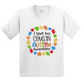 thumbnail image 3 of Inktastic I Love My Cousin Autism Awareness Youth T-Shirt, 3 of 5