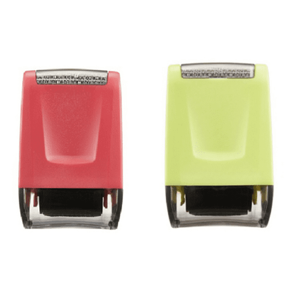 2Pcs Identity Protection Roller Stamps, Anti Theft ID Roller Guard Stamp for Privacy Protection, ID Blockout and Address Blocker