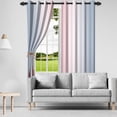 thumbnail image 2 of Lfeey Light Blocking Curtains, Grommet Top Room Darkening, for Kitchen Windows 84 inch length, Pink, 2 Panels, 2 of 6