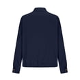 thumbnail image 5 of Dxzfnsa Button Down Jackets for Women Women's Casual Loose Solid Color Lapel Collar Coats Fashion Long Sleeve Hoodless Jackets with Pockets, 5 of 6