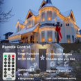 thumbnail image 4 of Color Changing Christmas Lights, 66ft 200LED Fairy Lights 11 Modes White to Warm White , Connectable Waterproof Remote Control Twinkle Lights for Christmas Decorations, 4 of 7