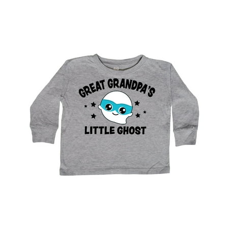 

Inktastic Cute Great Grandpa s Little Ghost with Stars Gift Toddler Boy or Toddler Girl Long Sleeve T-Shirt