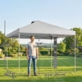 thumbnail image 3 of Outsunny 9.6 x 9.6 ft Pop Up Canopy Tent with Pockets, 1-Button Push, 3 of 10