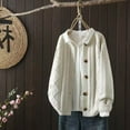 thumbnail image 2 of Tnhcen Women's Cable Knit Cardigan Jacquard Pattern Button Front Sweater Soft Acrylic Long Sleeve Cover Up Casual Boho Chic Open Front Free Size Knitwear Fall Winter Fashion, 2 of 6