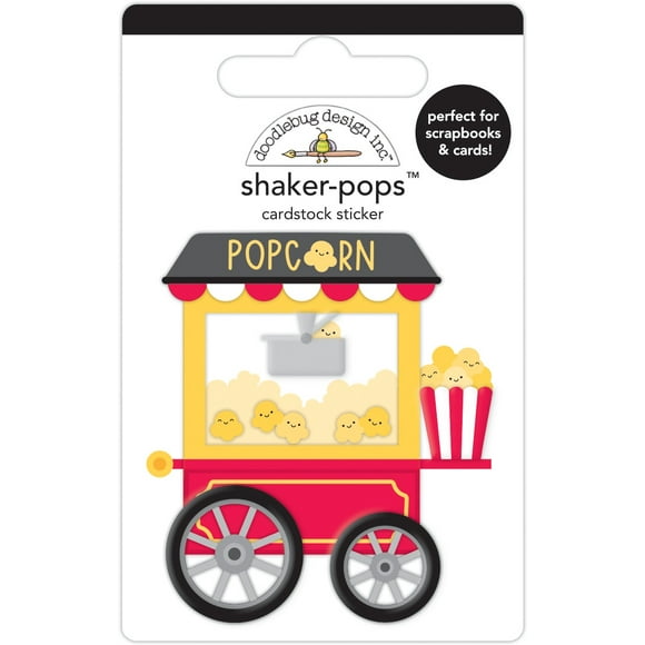 Doodlebug Shaker-Pops 3D Stickers-Ce Qui Est Poppin' DP7308